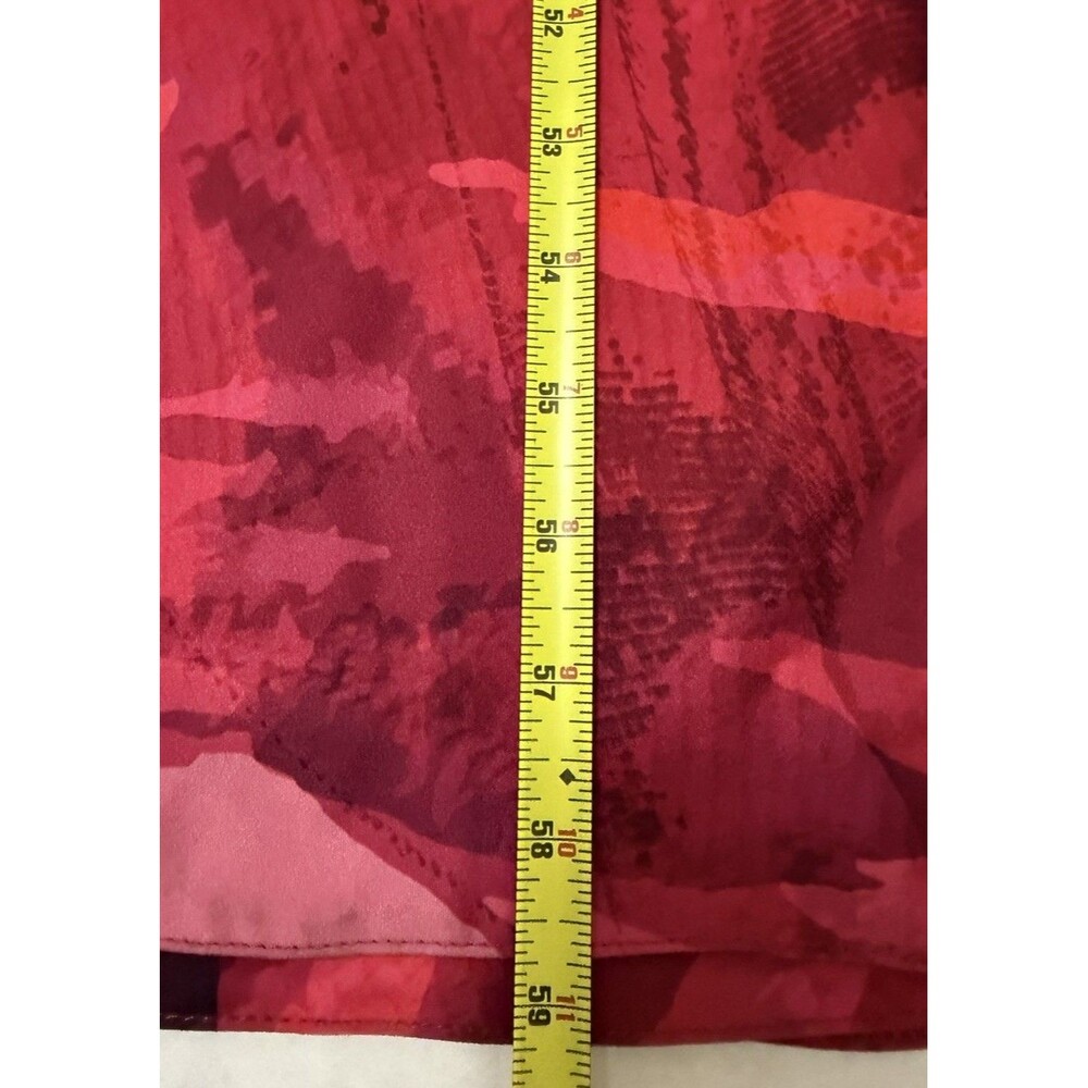ASOS DESIGN Floral Satin Drape Detail Maxi Dress Pink Red 6 NWT Barbiecore Bold - Picture 4 of 9